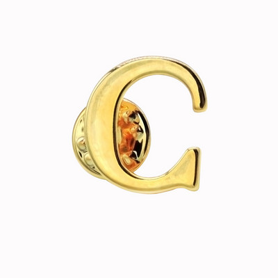 Mood AZ Tähestik Pross Naistele Meestele Märgid Kuldne Värv Algtäht Reväär Metallist nööpnõelad Meeste Aksessuaarid Ehted Jõulukingitus