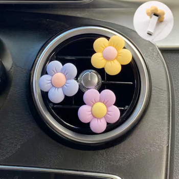 Car Cute Flower Aromatherapy Διακόσμηση Air Conditioner Outlet Perfume Clip Cartoon Flora Decor Στολίδι αποσμητικό χώρου εσωτερικού χώρου