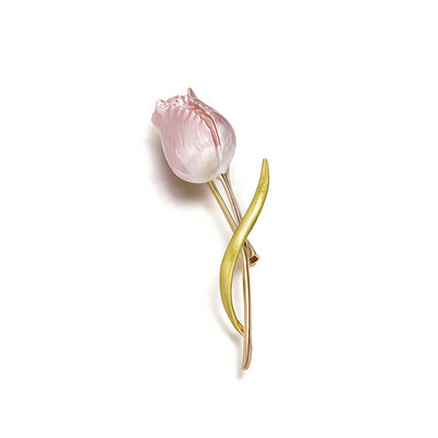 Vintage Flower Leaves Pērļu piespraudes Piespraudes Augu Piespraudes Sievietēm Modes Rotaslietas Ballīšu Apģērbi Aksesuāri Emalja Žetons Dāvana