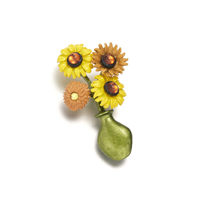 Vintage Flower Leaves Pērļu piespraudes Piespraudes Augu Piespraudes Sievietēm Modes Rotaslietas Ballīšu Apģērbi Aksesuāri Emalja Žetons Dāvana