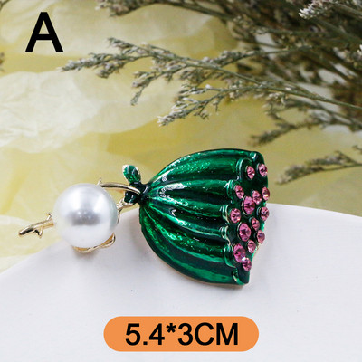 Creative Red Romegranate Καρφίτσες Καρφίτσα Πέτο Badge Fruit Plant Cherry σμάλτο καρφίτσες για γυναικεία παλτό αξεσουάρ Νέα δώρα