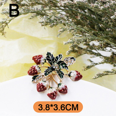 Creative Red Romegranate Καρφίτσες Καρφίτσα Πέτο Badge Fruit Plant Cherry σμάλτο καρφίτσες για γυναικεία παλτό αξεσουάρ Νέα δώρα