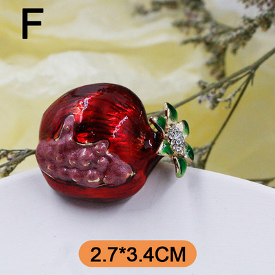 Creative Red Romegranate Καρφίτσες Καρφίτσα Πέτο Badge Fruit Plant Cherry σμάλτο καρφίτσες για γυναικεία παλτό αξεσουάρ Νέα δώρα