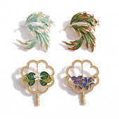 Elegantni kristalno slatki broševi od perja za muškarce Žene Luksuzni emajlirani broš od kamenčića Haljine Bedževi Odjevni dodaci