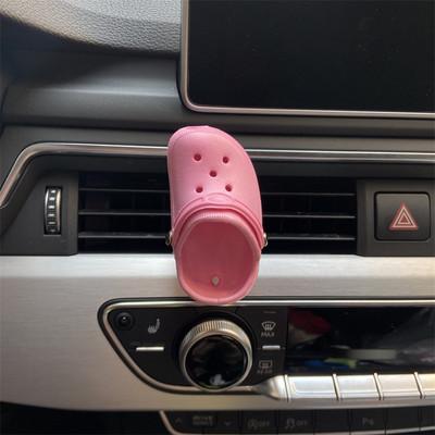 „Mini Crocs“ laikikliais su smilkalų akmenimis oro kondicionieriaus išleidimo angos apdaila salono priedaiautomobilių oro gaiviklis automobilių priedas