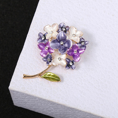 Uus Hortensia lillemailiga prossid naistele lillekimp Lillega naiste kampsun kaelarihm rinnamärk nööpnõel pulmaehted kingitus