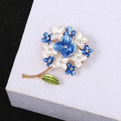 Uus Hortensia lillemailiga prossid naistele lillekimp Lillega naiste kampsun kaelarihm rinnamärk nööpnõel pulmaehted kingitus