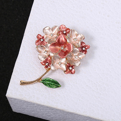 Uus Hortensia lillemailiga prossid naistele lillekimp Lillega naiste kampsun kaelarihm rinnamärk nööpnõel pulmaehted kingitus