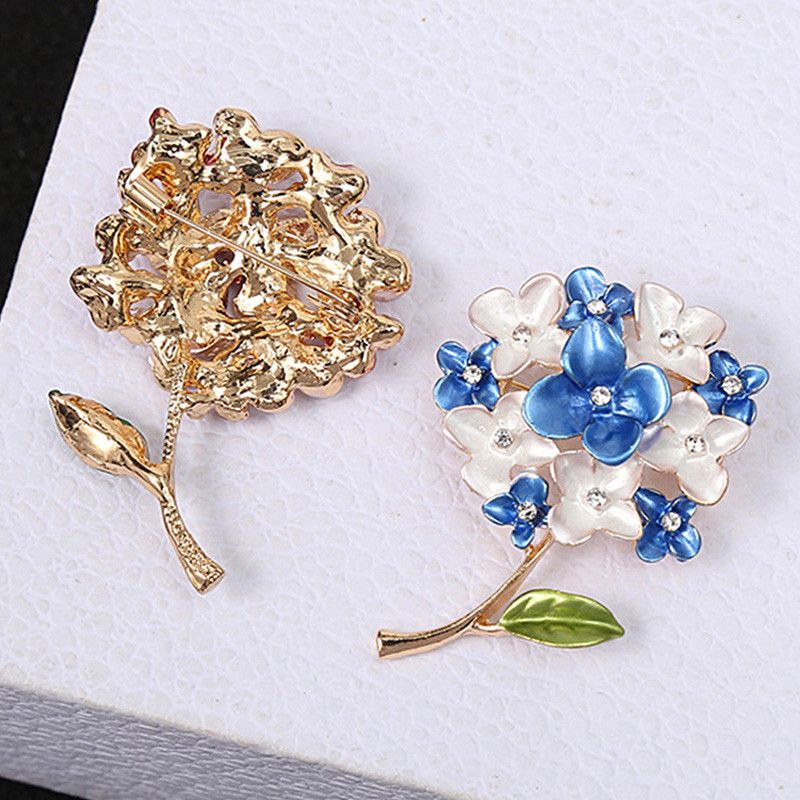 Uus Hortensia lillemailiga prossid naistele lillekimp Lillega naiste kampsun kaelarihm rinnamärk nööpnõel pulmaehted kingitus