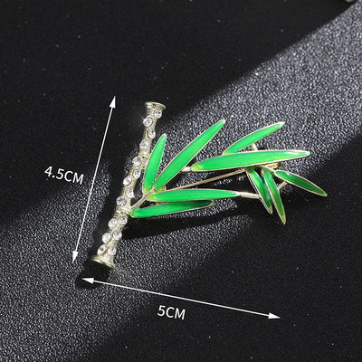 Novi biserni dijamant, sjajni šal, broš s kopčom za žene Trendy, elegantan broš s bambusovim cvijetom, igle za revere, vjenčani darovi