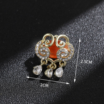 Novi biserni dijamant, sjajni šal, broš s kopčom za žene Trendy, elegantan broš s bambusovim cvijetom, igle za revere, vjenčani darovi