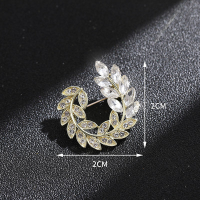 Novi biserni dijamant, sjajni šal, broš s kopčom za žene Trendy, elegantan broš s bambusovim cvijetom, igle za revere, vjenčani darovi