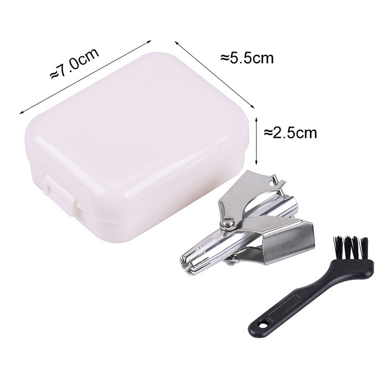 Orrvágó férfiaknak rozsdamentes acél vágó orrhoz Vibrissa borotvaborotva Mosható hordozható orrfül hajvágó