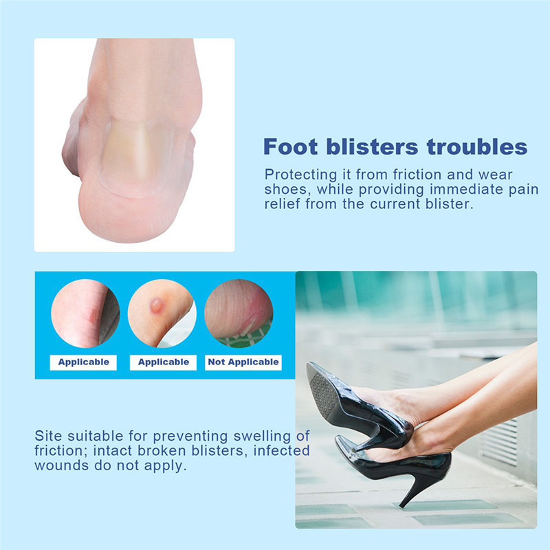 20/10 vnt. Minkštas gelis aukštakulnių pėdų pleistrai Lipnus kulno pūslinis tvarstis Hidrokoloidiniai batai Lipdukai skausmą malšinantys gipso pėdų priežiūra