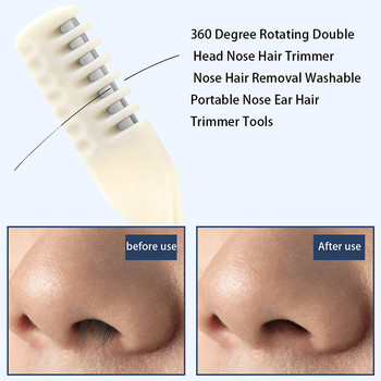 Νέα φορητά κουρευτικά μύτης Comb Tooth Nose Hair Trimmer Αδιάβροχη επαναχρησιμοποιήσιμη αποτρίχωση Μικρά χειροκίνητα εργαλεία αποτρίχωσης