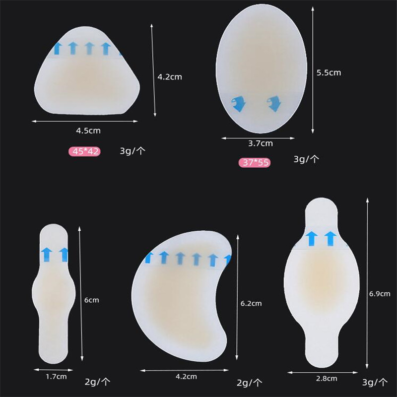 10PCS Naljepnice za cipele s gelom Mekani hidrokoloidni jastučići za ublažavanje bolova, žuljevi, čukljevi, kurje oči, žuljevi, flaster protiv bolova u peti, pritisak zbog trenja