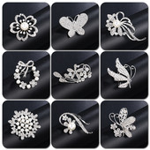 Μόδα κράμα μαργαριτάρι καρφίτσα στρας Γυναικεία κομψά ρούχα Κασκόλ Κασκόλ Καρφίτσες πόρπης Κοσμήματα στρογγυλή ανθοδέσμη Καρφίτσα καρφίτσα