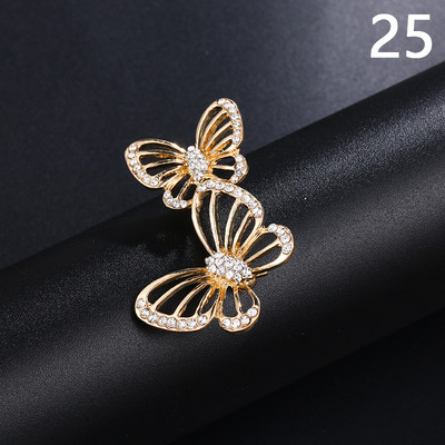 Μόδα κράμα μαργαριτάρι καρφίτσα στρας Γυναικεία κομψά ρούχα Κασκόλ Κασκόλ Καρφίτσες πόρπης Κοσμήματα στρογγυλή ανθοδέσμη Καρφίτσα καρφίτσα