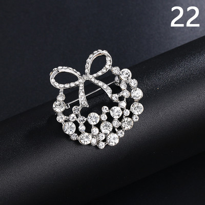 Μόδα κράμα μαργαριτάρι καρφίτσα στρας Γυναικεία κομψά ρούχα Κασκόλ Κασκόλ Καρφίτσες πόρπης Κοσμήματα στρογγυλή ανθοδέσμη Καρφίτσα καρφίτσα