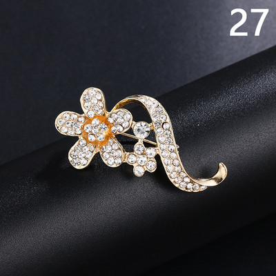 Μόδα κράμα μαργαριτάρι καρφίτσα στρας Γυναικεία κομψά ρούχα Κασκόλ Κασκόλ Καρφίτσες πόρπης Κοσμήματα στρογγυλή ανθοδέσμη Καρφίτσα καρφίτσα