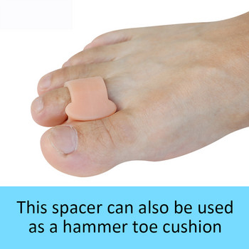 Pexmen 2/4/10Pcs Soft Gel Toe Separators Toe Spacers Bunion Corrector για επικάλυψη Hallux Valgus και Hammertoe Foot Care Tool