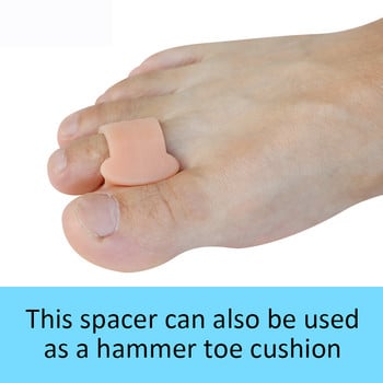 Pexmen 2/4/10Pcs Soft Gel Toe Separators Toe Spacers Bunion Corrector για επικάλυψη Hallux Valgus και Hammertoe Foot Care Tool