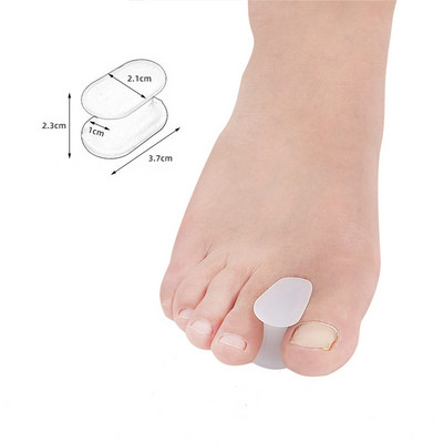 Pexmen 2/4/10 tk geelvarvaste eraldaja Hallux Valgus Bunion Corrector sirgendaja, pehme silikoonist varvaste kaitsja Spacer jalahooldusvahend
