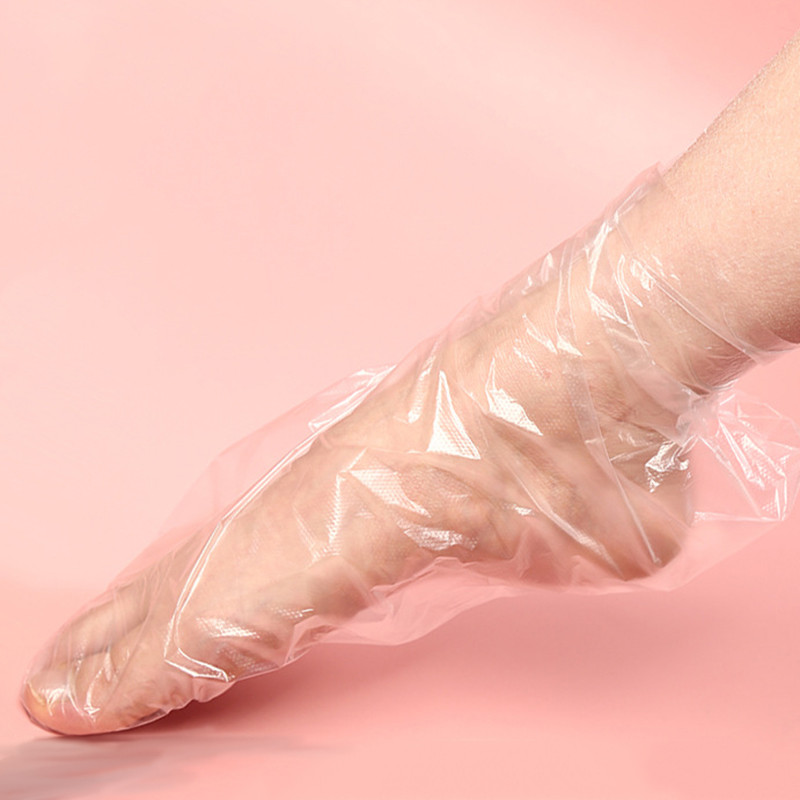 100 DB átlátszó eldobható lábzsákok Detox SPA takarók pedikűr Fertőzés megelőzése Kirepedezett lábápoló eszközök fürdőkendő