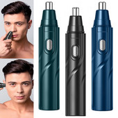 1 Σετ Ηλεκτρικό ξύρισμα κουρευτικής μύτης αυτιού Ασφαλής περιποίηση προσώπου Επαναφορτιζόμενη κουρευτική μύτη για άνδρες Ξυράσιμο Ξυραφάκι για γένια