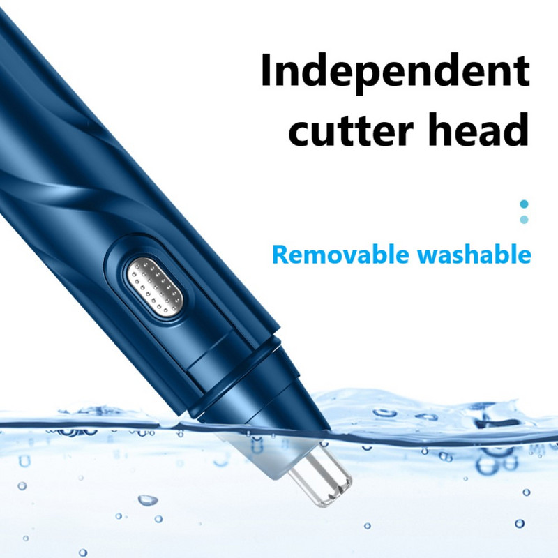 1 Σετ Ηλεκτρικό ξύρισμα κουρευτικής μύτης αυτιού Ασφαλής περιποίηση προσώπου Επαναφορτιζόμενη κουρευτική μύτη για άνδρες Ξυράσιμο Ξυραφάκι για γένια