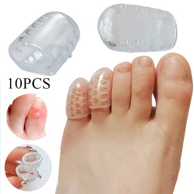 10 bucăți din silicon pentru degetele de la picioare Protector anti-frecare respirabil pentru degetele de la picioare previne apariția veziculelor pentru degetele de la picioare Protectoare de protecție pentru îngrijirea picioarelor