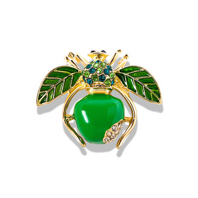 Shmik Fruit Enmale Bee prossinõel naistele Meestele Armsad peen putukate seeria metallist märgid Kristallist peen korsaaksessuaarid