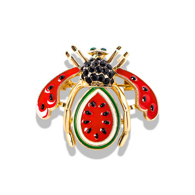 Shmik Fruit Enmale Bee prossinõel naistele Meestele Armsad peen putukate seeria metallist märgid Kristallist peen korsaaksessuaarid