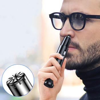 Мини електрически тример за коса в носа Мъжки уред за отстраняване на носа и ушите Автоматично миещи се електрически инструменти за бръснене USB акумулаторни