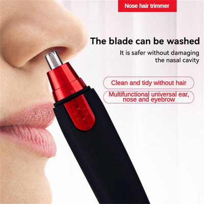 Ξυριστική μηχανή μύτης που πλένεται Nose Hair Trimmer Sanitary Mens Nose Hair Scissors 1τμχ 3 Χρώματα Ξυριστική μηχανή μύτης με χαμηλό θόρυβο