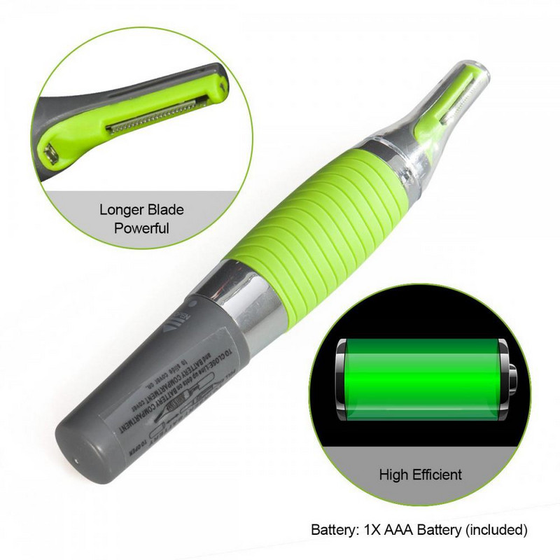 Elektrinė ausų nosies plaukų kirpimo mašinėlė vyrams ir moterims Asmeninė švari skutimosi skustuvo kirpimo mašinėlė Veido priežiūra Plaukų kirpimo įrankiai