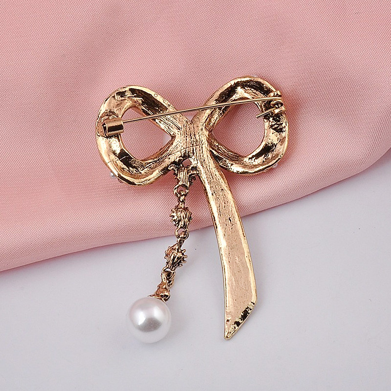 Luksuslikud emailiga kivist vibu prossid naistele, suured kikisõlmed metallist nööpnõelad Pulmapidu Korsage Sallinõelad Ehted Aksessuaarid