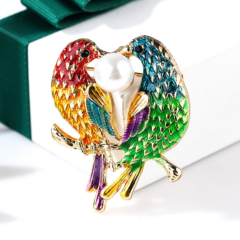 Mood Lovely Birds Pärliprossid naistele Loomingulised loomakostüümid Sallid Riided Reväärinõelad Märgikaunistused Ehted Kingitused