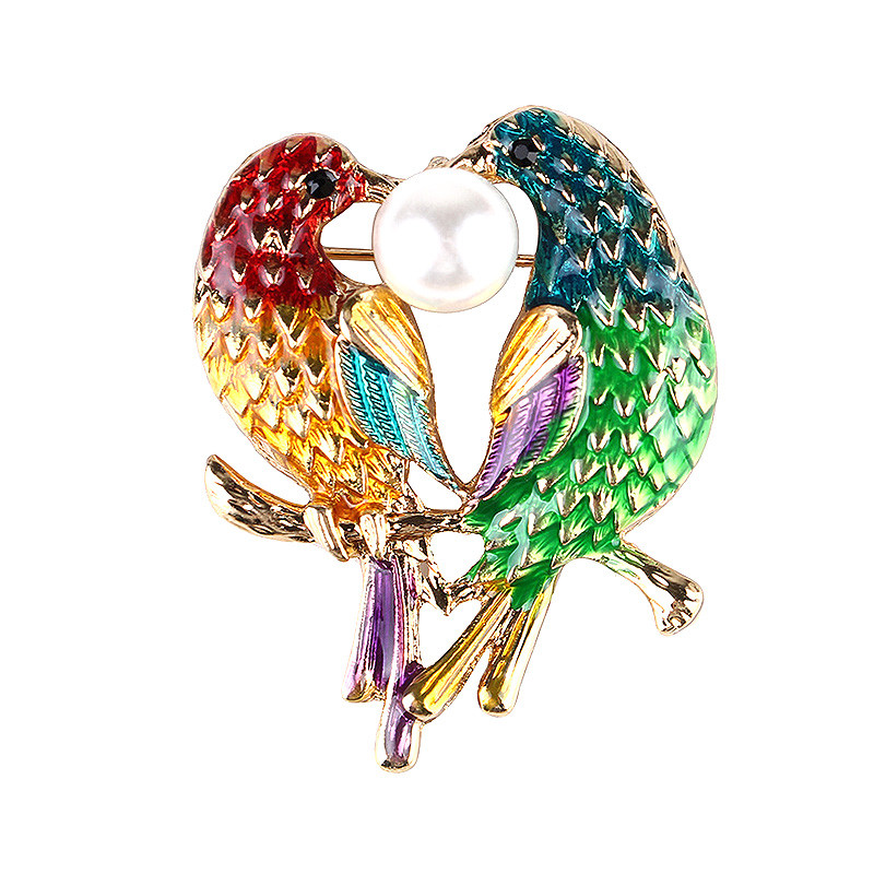 Mood Lovely Birds Pärliprossid naistele Loomingulised loomakostüümid Sallid Riided Reväärinõelad Märgikaunistused Ehted Kingitused