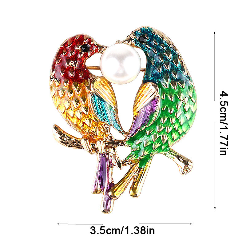 Mood Lovely Birds Pärliprossid naistele Loomingulised loomakostüümid Sallid Riided Reväärinõelad Märgikaunistused Ehted Kingitused