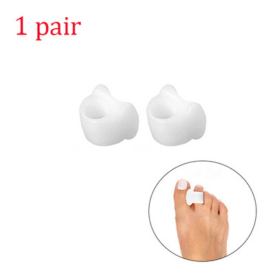 1 ζεύγος διαχωριστών δακτύλων σιλικόνης, ρυθμιστής Bunion Toe Valgus, Εργαλείο περιποίησης ποδιών εξωτερικής συσκευής Toe Hallux Valgus Corrector