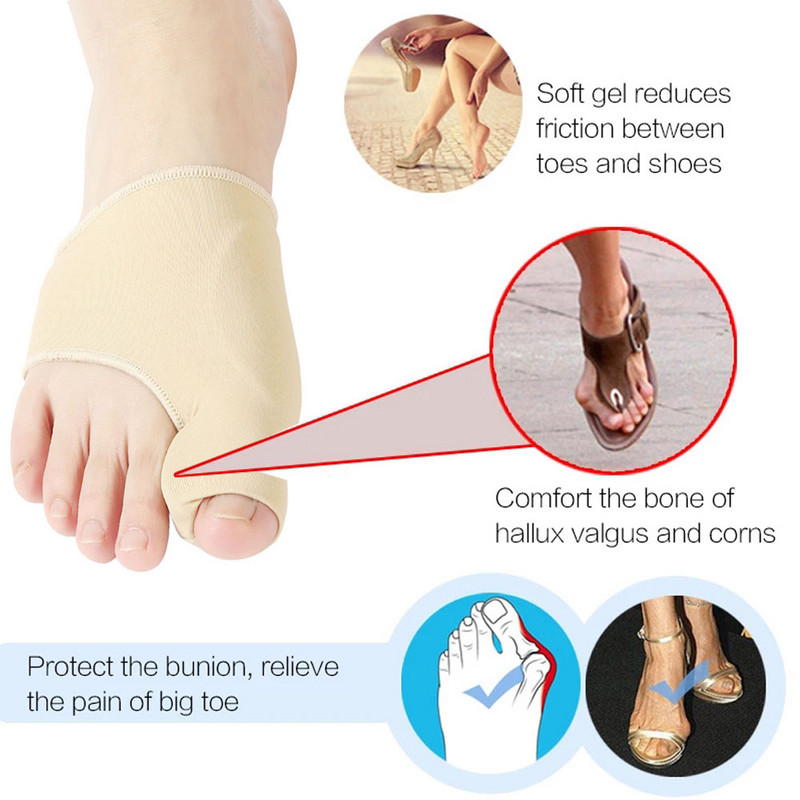 2tk=1paar varvaste eraldaja Hallux Valgus Bunion Corrector Orthotics Jalad Luu Pöidla Adjuster Korrektsioon Pediküür Soki Sirgendaja