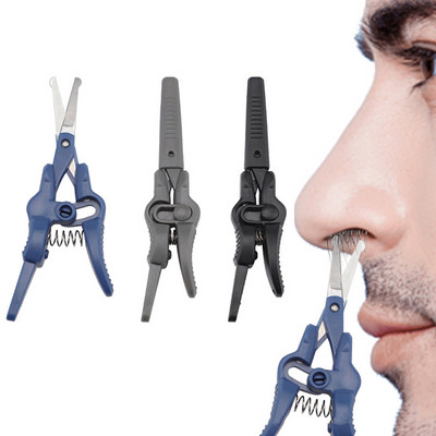 Nose Hair Scissors Stainless Steel Round Head Beauty Trimmer Nose Hair Trimmer Portable Ergonomics Nose Hair Cutter