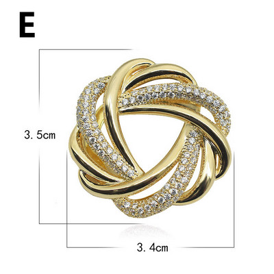 Trendy broševi od kamenčića igle kristalni cvijet biserni šal kopča broš ženski šal prsten kopča šalovi držač za pričvršćivanje