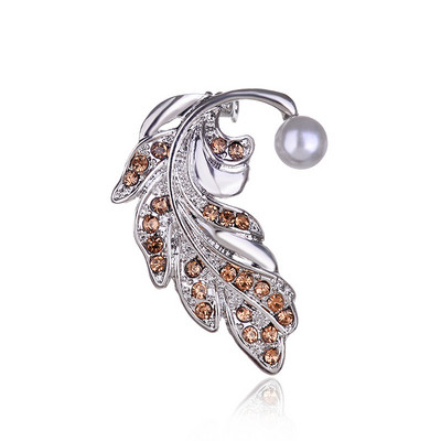 TODOX värv Rhinestone naised Prossid Moekristall peen lehtlille mantelnõelad rõiva aksessuaar tegevus riidepandla