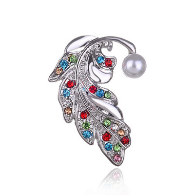 TODOX värv Rhinestone naised Prossid Moekristall peen lehtlille mantelnõelad rõiva aksessuaar tegevus riidepandla