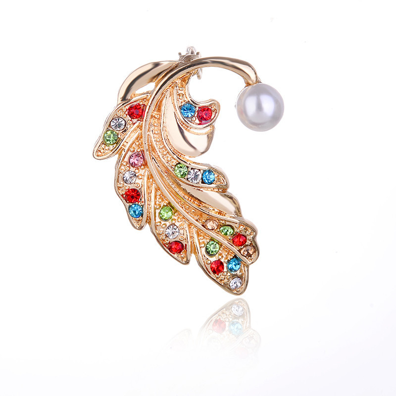 TODOX värv Rhinestone naised Prossid Moekristall peen lehtlille mantelnõelad rõiva aksessuaar tegevus riidepandla