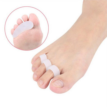 1 чифт силиконов гел Преса за изправяне на пръсти и коректор за извити пръсти Коректор за крака Облекчаване на болката в краката Разделителна подложка за поддържане на гел