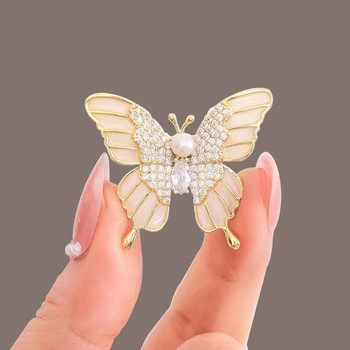 Νέο Flower Butterfly Pearl καρφίτσες για γυναίκες Charm Rhinestone καρφίτσα καρφίτσα πέτο Ρούχα γάμου Γυναικεία καρφίτσα Χονδρική