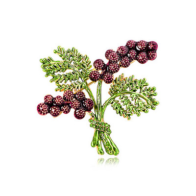 Uued moodsad männikäbi okstega prossinõelad naistele tüdrukutele luksuslikud kullavärvi emailiga sulamist taimsete korsarõivaste aksessuaarid